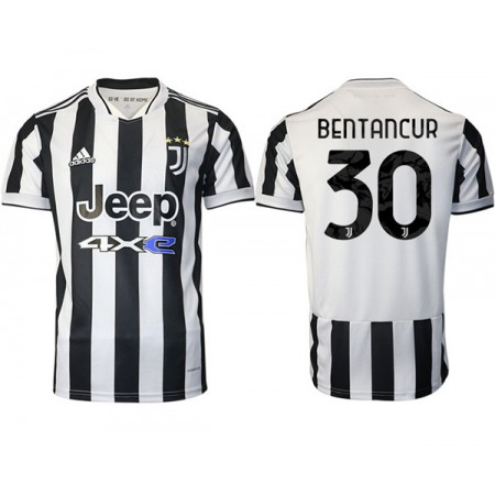 Men's Juventus #30 Rodrigo Bentancur White/Black Home Soccer Jersey