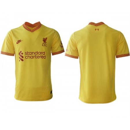 Men's Liverpool 2021/22 Yellow Away Jersey