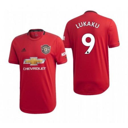 Men's Manchester United #9 Romelu Lukaku Red 2019 Soccer Club Home Jersey
