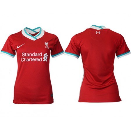 Women's Liverpool Blank Red Home Soccer Club Jersey
