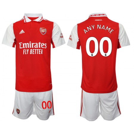 Men's Arsenal F.C Custom 2023 Red Home Soccer Jersey Suit