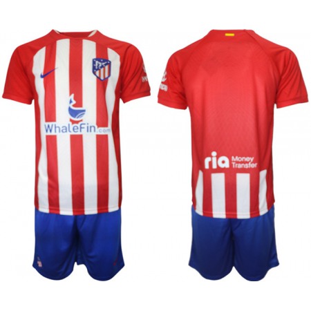 Men's Atletico de Madrid Custom 2023/24 Red Home Soccer Jersey Suit