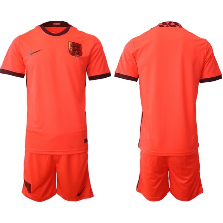Men's England Blank Red Away Soccer Jersey Suit