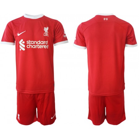 Men's Liverpool Custom 2023/24 Red Home Soccer Jersey Suit