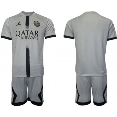 Men's Paris Saint-Germain Blank 2023 Grey Soccer Jersey Suit