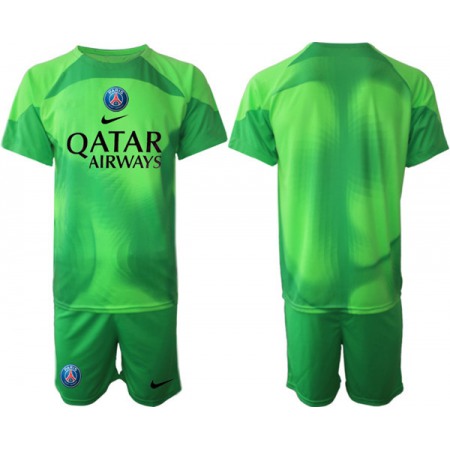 Men's Paris Saint-Germain Custom 2023 Green Soccer Jersey Suit