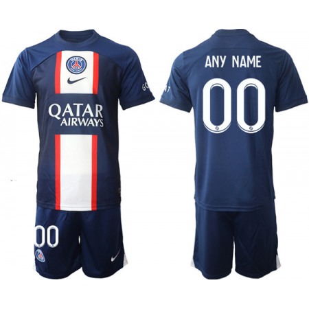 Men's Paris Saint-Germain Custom 2023 Navy Soccer Jersey Suit