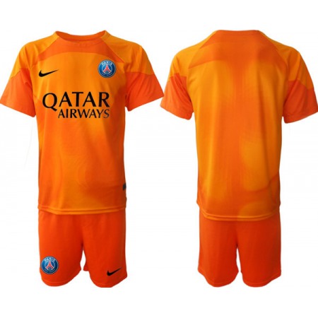 Men's Paris Saint-Germain Custom 2023 Orange Soccer Jersey Suit