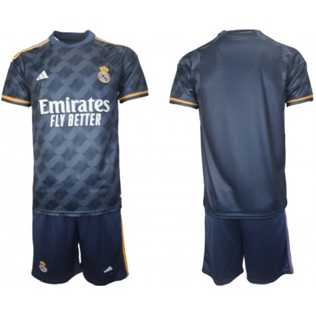 Men's Real Madrid Custom 23/24 Navy Away Soccer Jersey Suit