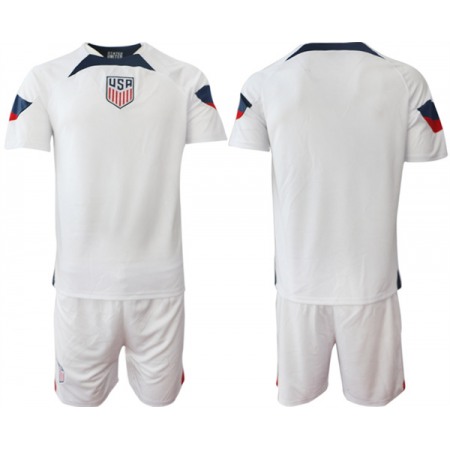 Men's American Custom White Home Soccer Jersey Suit