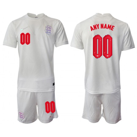 Men's England Custom White Home Soccer Jersey Suit