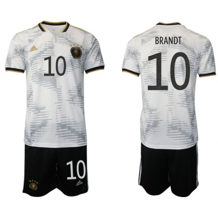 Men's Germany #10 Brandt White Home Soccer Jersey Suit