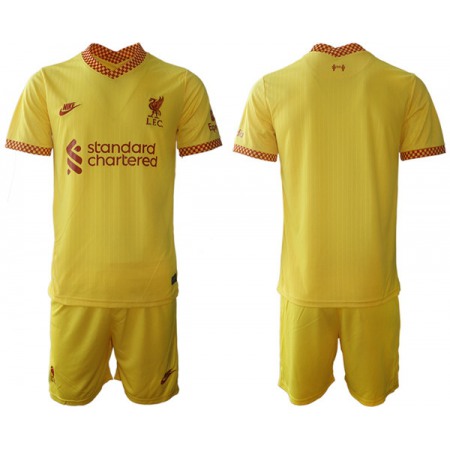 Men's Liverpool 2021/22 Yellow Away Jersey Suit