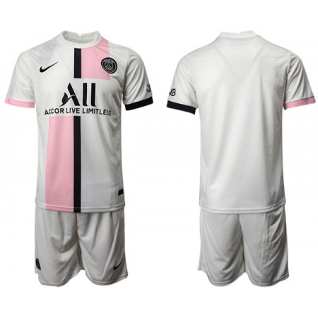 Men's Paris Saint-Germain White/Pink Soccer Home Jersey Suit