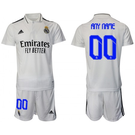 Men's Real Madrid Custom 22/23 White Home Soccer Jersey Suit