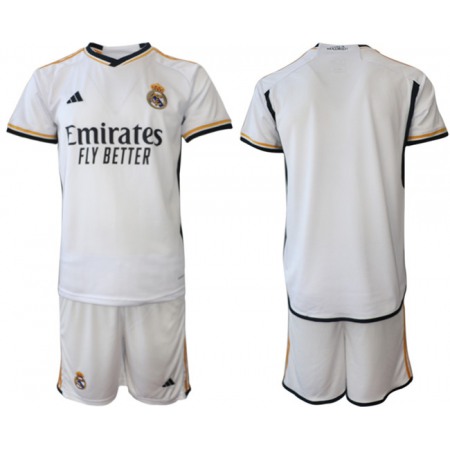 Men's Real Madrid Custom 23/24 White Home Soccer Jersey Suit
