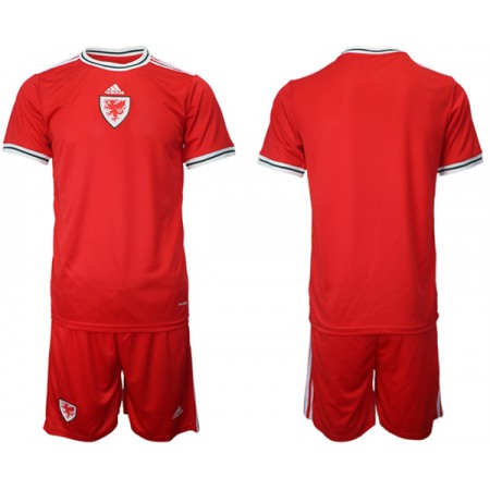 Men's Wales Blank Red Home Soccer Jersey Suit