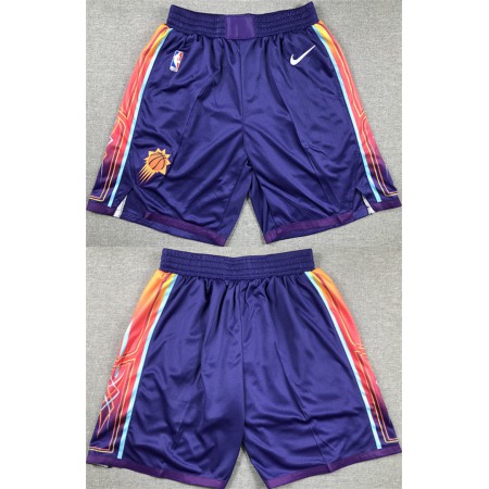 Men's Phoenix Suns Purple City Edition Shorts (Run Small)