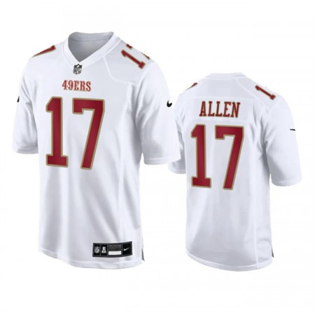 Men's San Francisco 49ers #17 Brandon Allen White Fashion Limited Stitched Football Game Jersey