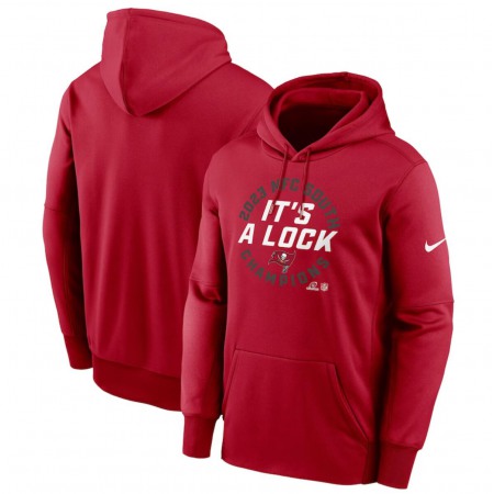 Men's Tampa Bay Buccaneers Red 2023 NFC South Division Champions Locker Room Trophy Collection Pullover Hoodie