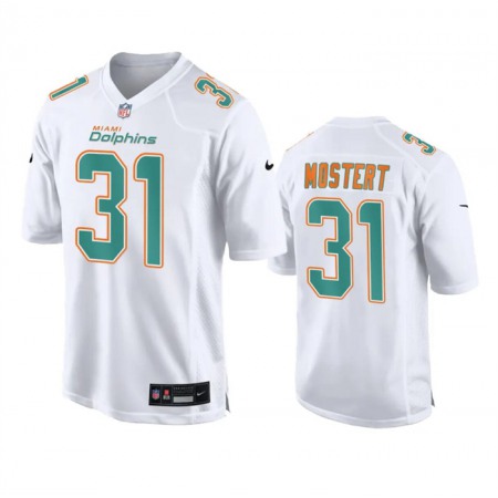 Men's Miami Dolphins #31 Raheem Mostert White Fashion Vapor Untouchable Stitched Football Jersey