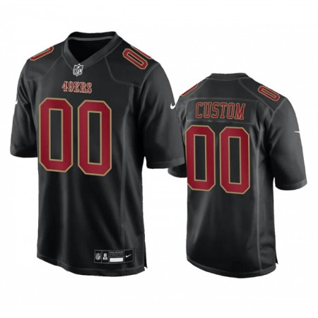 Men's San Francisco 49ers Active Player Custom Black Fashion Limited Stitched Football Game Jersey