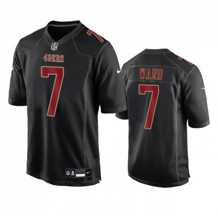 Men's San Francisco 49ers #7 Charvarius Ward Black Fashion Limited Stitched Football Game Jersey