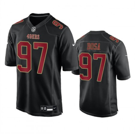 Men's San Francisco 49ers #97 Nick Bosa Black Fashion Limited Stitched Football Game Jersey
