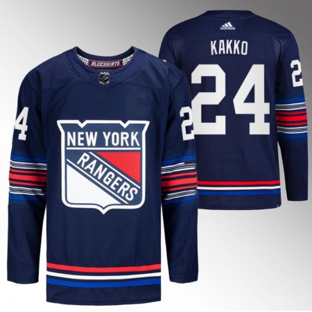 Men's New York Rangers #24 Kaapo Kakko Navy Stitched Jersey