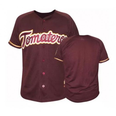 Men's Tomateros de Culiacan Campeones Burgundy Stitched Jersey