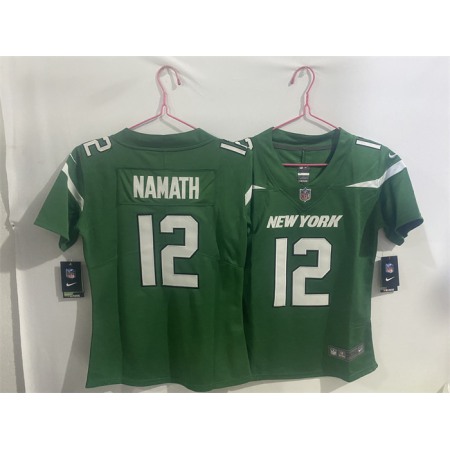 Youth New York Jets #12 Joe Namath Green Vapor Untouchable Limited Stitched Jersey