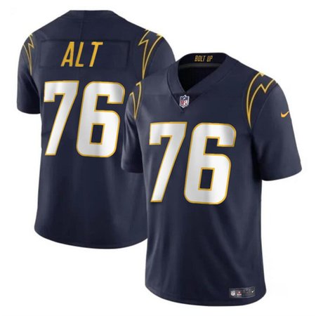 Youth Los Angeles Chargers #76 Joe Alt Navy 2024 Draft Vapor Limited Stitched Football Jersey