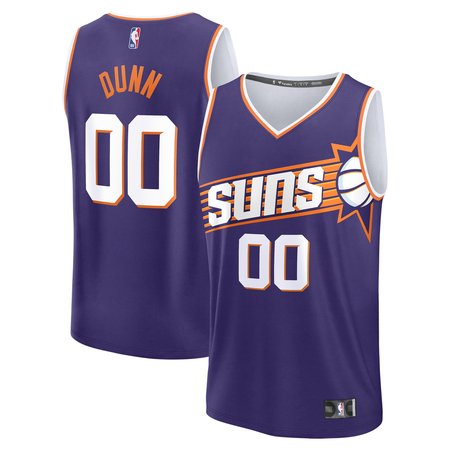 Men's Phoenix Suns Ryan Dunn Fanatics Purple 2024 NBA Draft Fast Break Player Jersey - Icon Edition