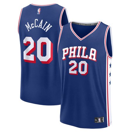 Youth Philadelphia 76ers Jared McCain Fanatics Royal 2024 NBA Draft Fast Break Player Jersey - Icon Edition