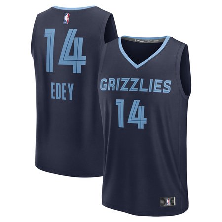 Men's Memphis Grizzlies Zach Edey Fanatics Navy 2024 NBA Draft Fast Break Player Jersey - Icon Edition