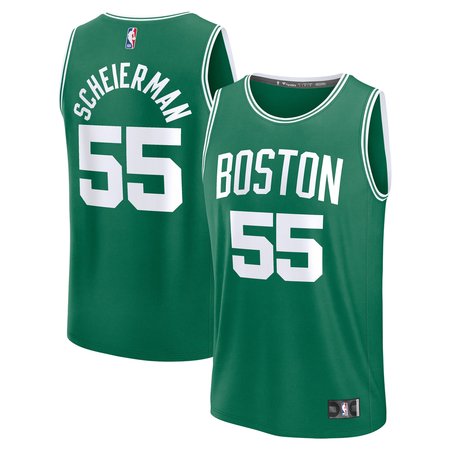 Men's Boston Celtics Baylor Scheierman Fanatics Kelly Green 2024 NBA Draft Fast Break Player Jersey - Icon Edition