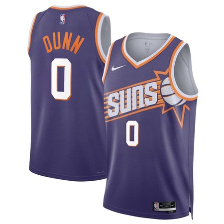 Men's Phoenix Suns #0 Ryan Dunn Purple 2024 Draft Icon Edition Stitched Basketball Jersey