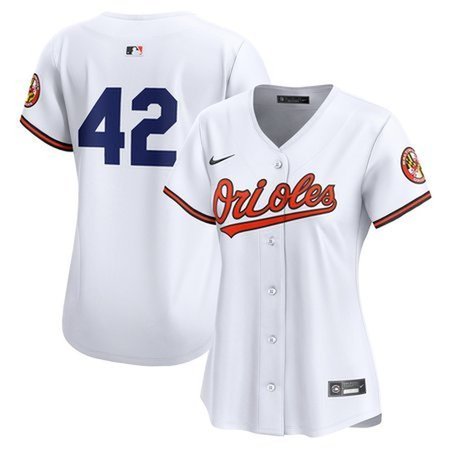 Women's Baltimore Orioles Nike White 2024 Jackie Robinson Day Home Limited Jersey