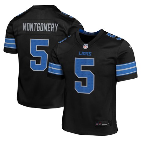 Youth Detroit Lions David Montgomery Nike Black Alternate Player Game Jersey