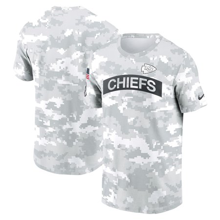 Men's Kansas City Chiefs Nike White 2024 Salute To Service Big & Tall Performance T-Shirt