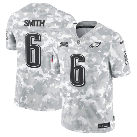 Men's Philadelphia Eagles DeVonta Smith Nike Arctic Camo 2024 Salute to Service Limited Jersey