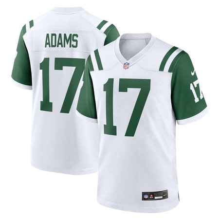 Men's New York Jets Davante Adams Nike White Classic Alternate Game Jersey