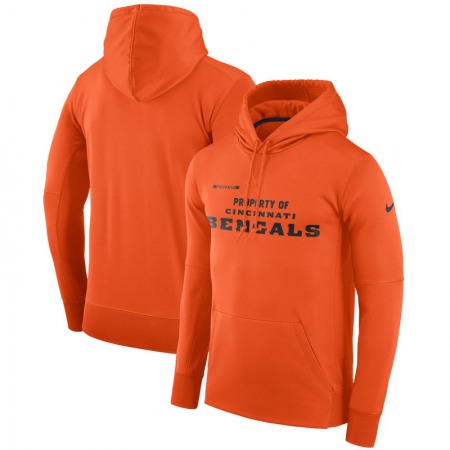 Men's Cincinnati Bengals Nike Orange Sideline Property Of Performance Pullover Hoodie