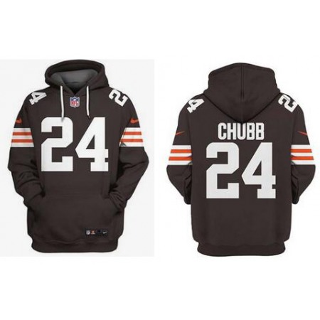 Men's Cleveland Browns #24 Nick Chubb NFL Hoodie