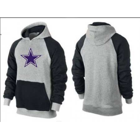 Dallas Cowboys Logo Pullover Hoodie Grey & Blue