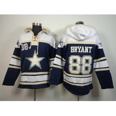 Nike Cowboys #88 Dez Bryant Blue Sawyer Hoodie Sweatshirt NFL Hoodie