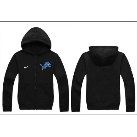 Nike Detroit Lions Authentic Logo Hoodie Black