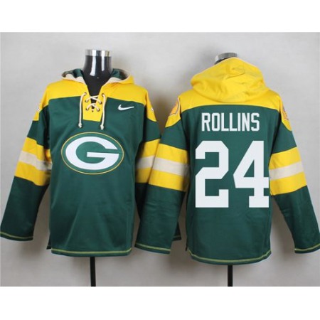 Nike Packers #24 Quinten Rollins Green Player Pullover NFL Hoodie