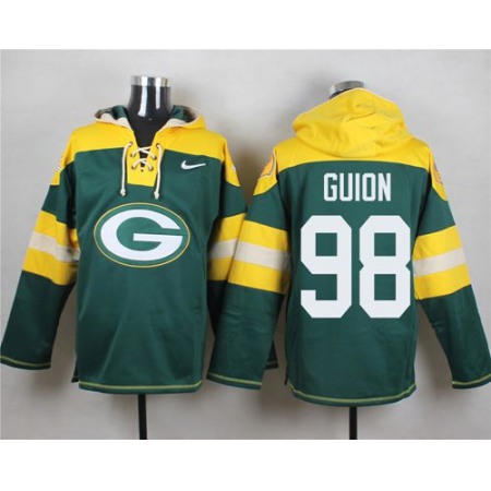 Nike Packers #98 Letroy Guion Green Player Pullover NFL Hoodie