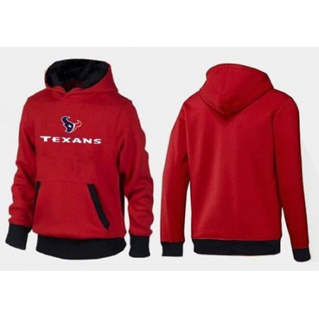 Houston Texans Authentic Logo Pullover Hoodie Red & Black